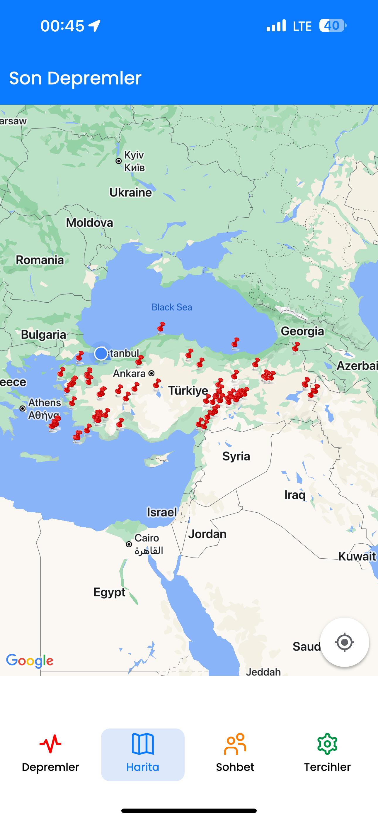 Son Depremler: Türkiye